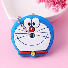 Load image into Gallery viewer, Cute Cartoon Keychain Silicone Stitch Protective Key Case Cover for Key Control Dust Cap Holder Gift Women Key Chain