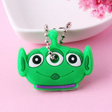 Load image into Gallery viewer, Cute Cartoon Keychain Silicone Stitch Protective Key Case Cover for Key Control Dust Cap Holder Gift Women Key Chain