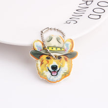 Load image into Gallery viewer, Cute Cartoon Keychain Silicone Stitch Protective Key Case Cover for Key Control Dust Cap Holder Gift Women Key Chain