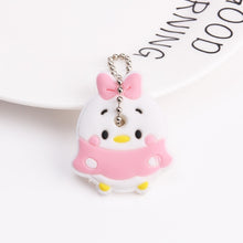 Load image into Gallery viewer, Cute Cartoon Keychain Silicone Stitch Protective Key Case Cover for Key Control Dust Cap Holder Gift Women Key Chain